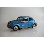 VW Käfer, Made in Japan, Blech, blau, batteriebetrieben, mit Lenkung, Kofferraumdeckel aus