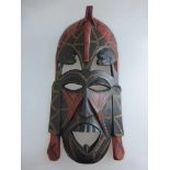Holzmaske, DR Kongo, neuzeitlich, l. 40cm