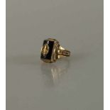 College Ring, Gelbgold 10Kt., dat. 1950, RG 16mm