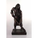 Rother, Richard (1890 Bieber - 1980 Fröhstockheim), Bronzefigur, h. 27cm, monogr., Kulturpreisträger