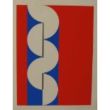 Buchholz, Erich (1891 Bromberg - 1972 Berlin), Farbserigraphie "Komposition in Rot, Blau,