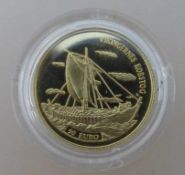 Goldmünze Dänemark, 50 Euro / 1998, d. 17mm, Feingehalt 585