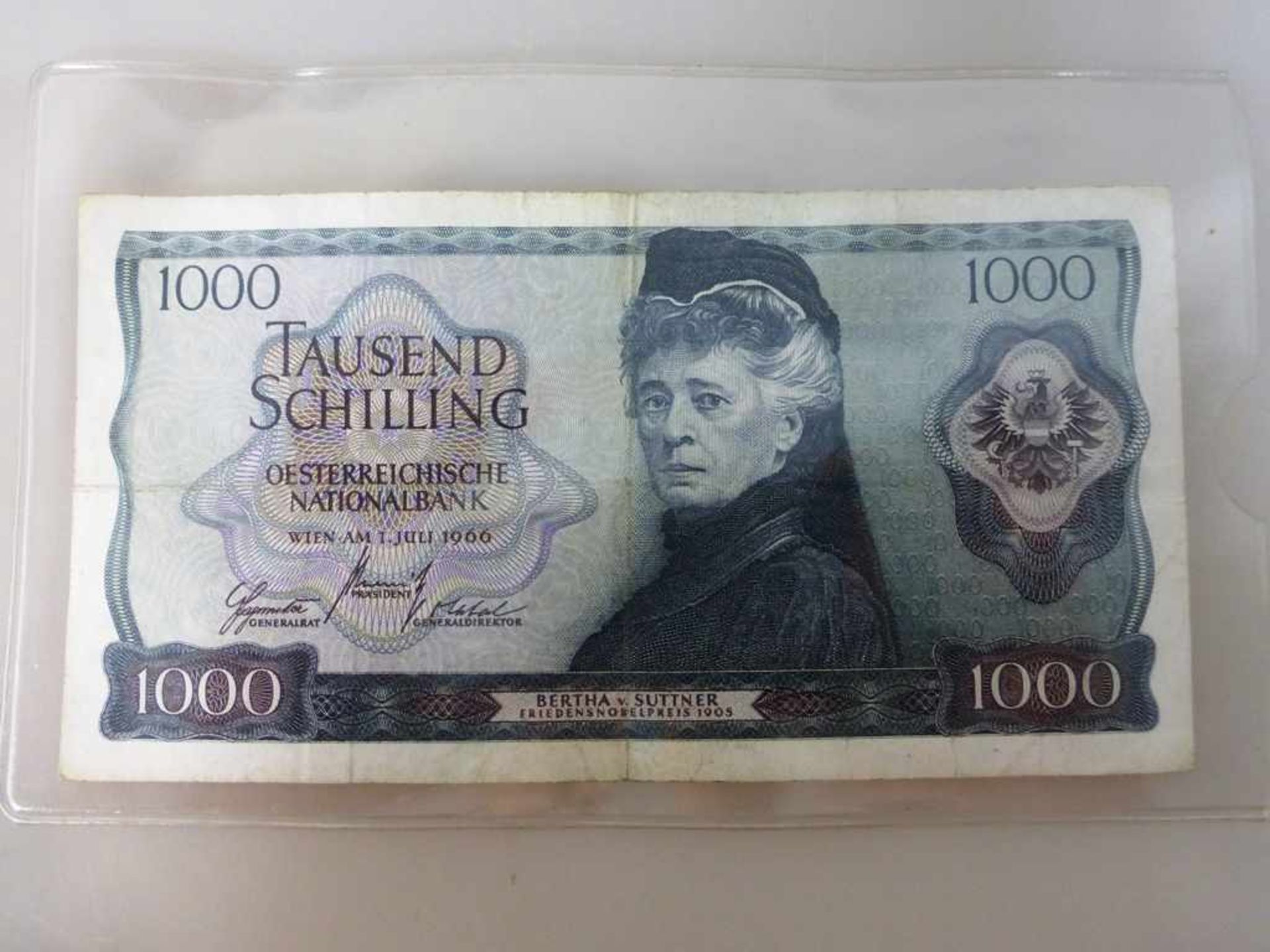 Banknote Österreich 1966 - 1000 Schilling