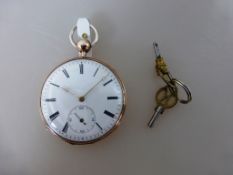 Silberne Taschenuhr mit Viertel-Repetition um 1860, mit graviertem Blumendekor verziertes Gehäuse,