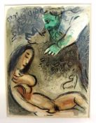 Chagall, Marc (1887 Witebsk - 1985 Vence), Farblithografie aus DLM, u.PP 35,5cm x 26cm