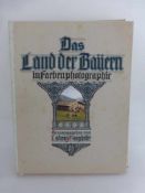 Ganghofer, Ludwig - Das Land der Bayern in Farbenphotographie, 1919, Textband mit 40 Tafelbilder