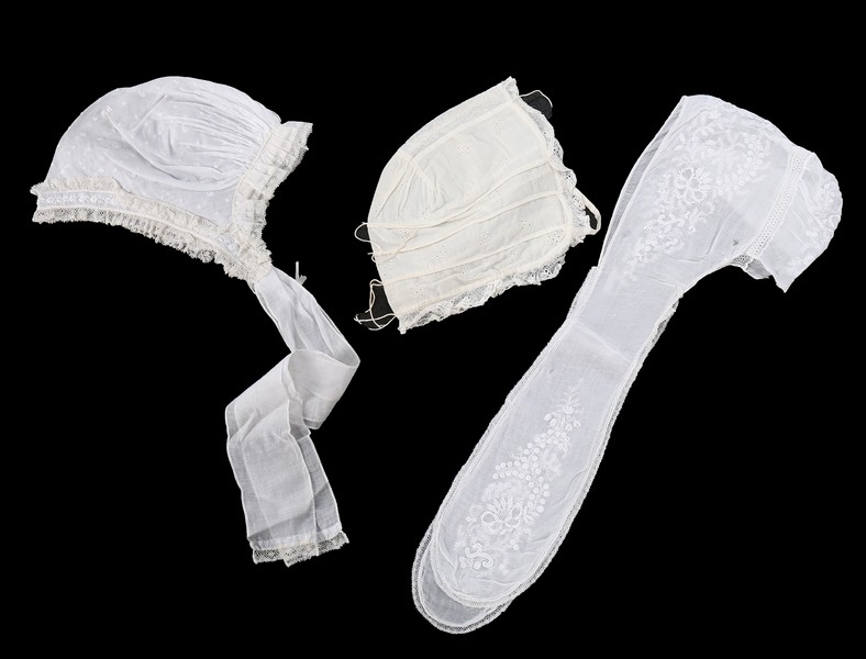 A good group of whiteworked and lace accessories, 1800-1830, - Image 8 of 8