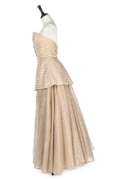 A Jean Dessès couture organza ballgown, early 1950s, labelled and numbered 6603, - Image 2 of 6