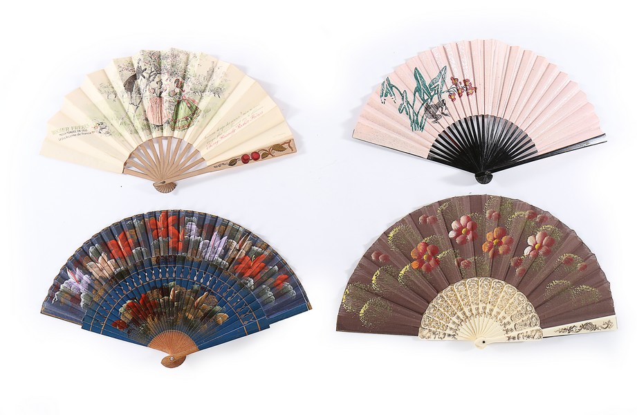 A quantity of advertising fans for hotels and liquor, mainly 1920s-30s, - Image 2 of 8