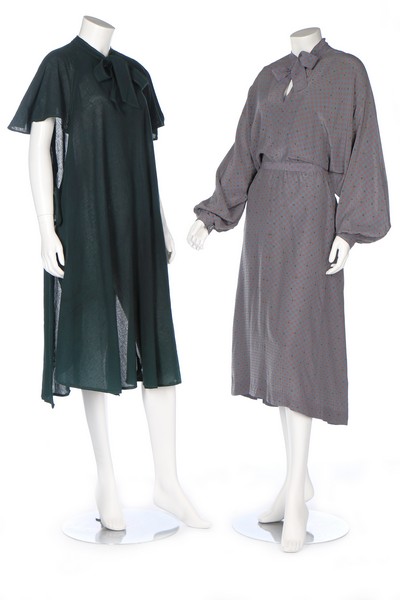 A group of Jean Muir dresses and separates, 1970s, labelled, approx 8 ensembles, - Bild 3 aus 7