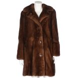 A Dior brown mink jacket, 1990s, Boutique labelled and with metal tag, size S,