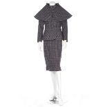A Pierre Cardin heather-grey tweed suit, mid 1980s, Paris labelled,