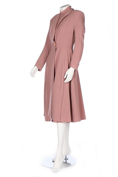 A group of woollen suits and dresses, 1940s, six ensembles,