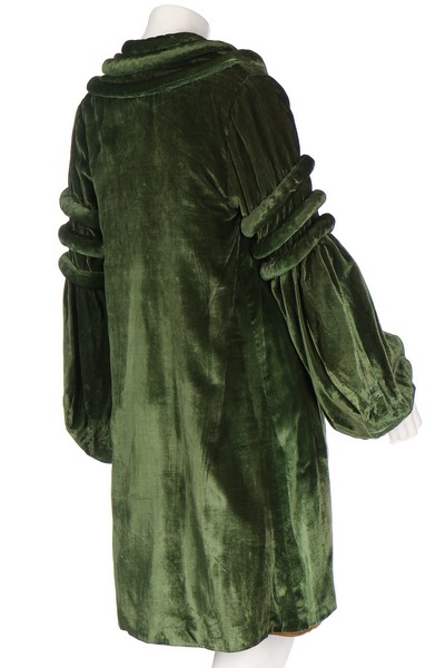 A green velvet evening coat, early 1930s, - Image 5 of 8