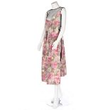 A Comme des Garçons floral silk dress, 2006, labelled and size M,