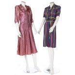 A group of afternoon and dinner-wear, 1940s, nine ensembles,