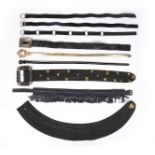 Nine Yves Saint Laurent Rive Gauche belts, 1980s-90s, stamped to interiors,
