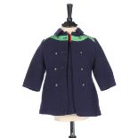 Two Louis Feraud navy wool children's ensembles, late 1960s, Petites Filles labelled,