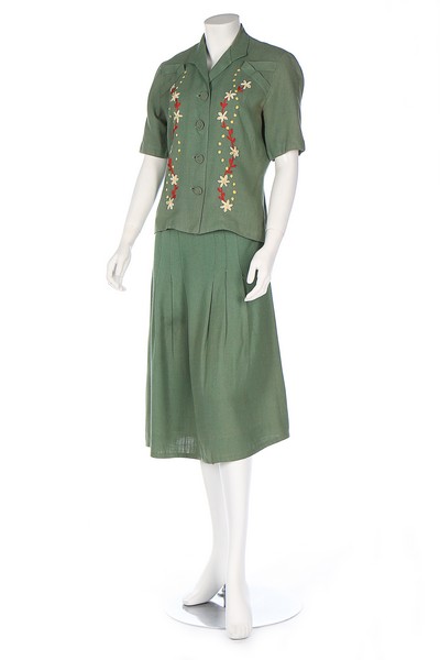 Eleven day dresses, 1940s, - Image 4 of 8