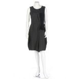 Two Comme des Garçons black dresses, 2000s, labelled,