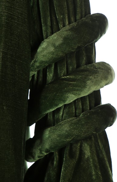 A green velvet evening coat, early 1930s, - Image 8 of 8