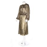 An Yves Saint Laurent 'Russian' collection cloth of gold ensemble, AW 1976-77,
