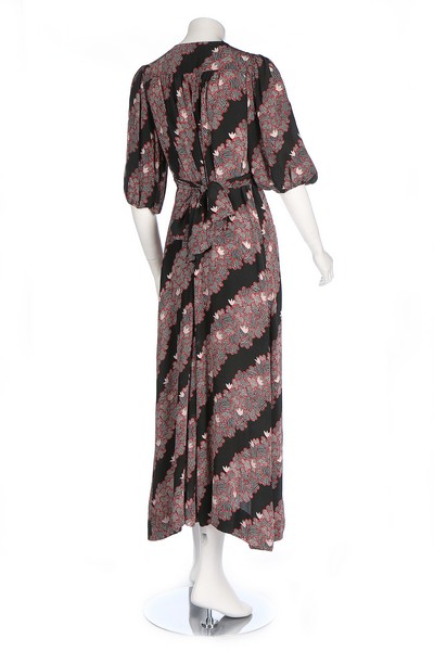 An Ossie Clark/Celia Birtwell for Radley printed rayon dress, mid 1970s, printed satin label, - Image 3 of 8