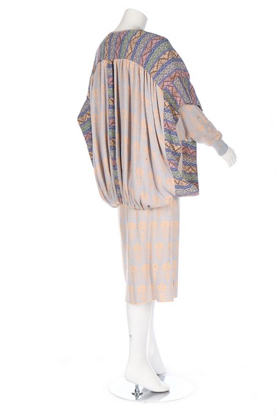 A Bill Gibb knitted jersey ensemble, 10th Anniversary collection, 1977, labelled, in pastel shades, - Image 5 of 8