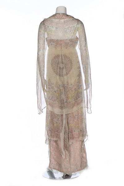 A Bill Gibb floral printed chiffon ensemble, circa 1977, labelled, - Image 4 of 8