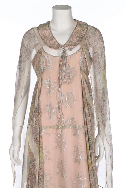 A Bill Gibb floral printed chiffon ensemble, circa 1977, labelled, - Image 6 of 8