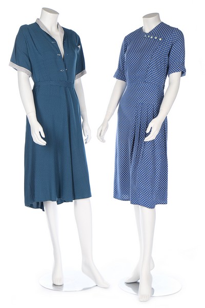 Eleven day dresses, 1940s, - Image 5 of 8