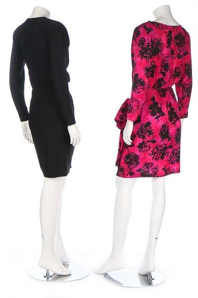 A group of Yves Saint Laurent Rive Gauche cocktail-wear, 1980s-90s, labelled, six ensembles, - Image 7 of 8