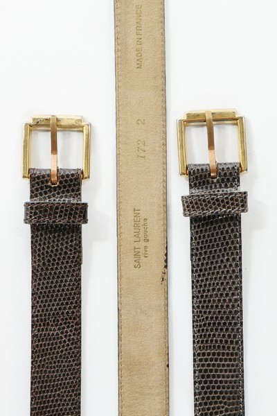 A group of mainly Yves Saint Laurent Rive Gauche belts, mostly 1980s, approx 23, - Bild 9 aus 14