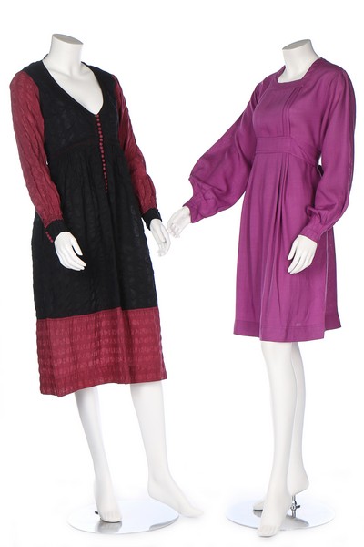 A group of Jean Muir dresses and separates, 1970s, labelled, approx 8 ensembles, - Bild 4 aus 7