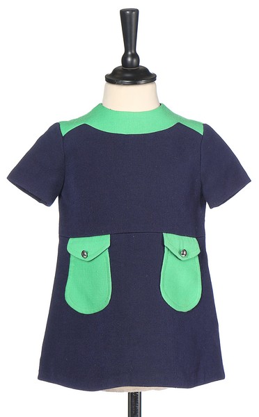 Two Louis Feraud navy wool children's ensembles, late 1960s, Petites Filles labelled, - Image 4 of 8