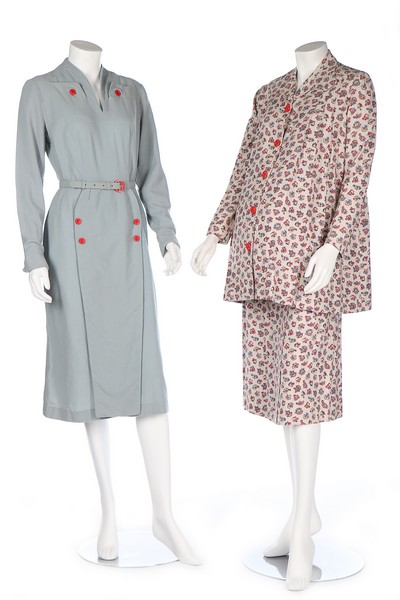 Eleven day dresses, 1940s, - Image 2 of 8