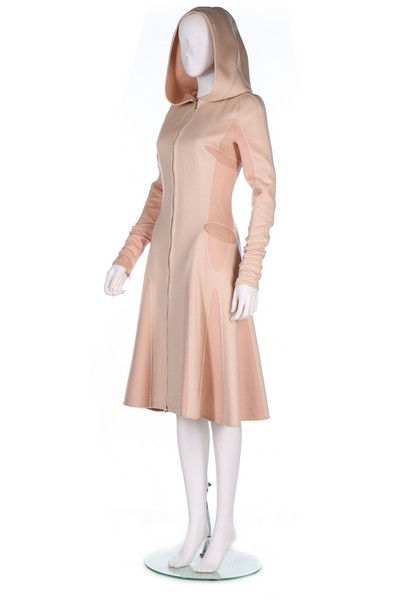 An Alexander McQueen pale pink cashmere coat, 'Pantheon as Lecum' collection, Autumn-Winter 2004, - Image 2 of 8