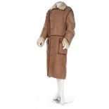 Two winter coats and a jacket, modern, comprising long sheepskin coat,