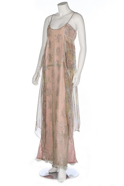 A Bill Gibb floral printed chiffon ensemble, circa 1977, labelled, - Image 3 of 8