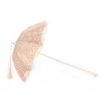 An Irish crochet carriage parasol, French, 1900s,