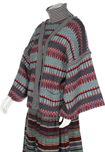 A Bill Gibb/Kaffe Fassett knitted wool ensemble, probably Autumn-Winter 1974, labelled, - Bild 5 aus 8