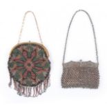 A group of beaded and mesh evening bags, mostly 1920s-30s, approx ten,