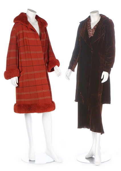 A group of mainly daywear in autumnal shades, 1930s, five ensembles, - Image 2 of 8