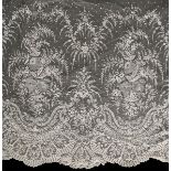 A good Brussels mixed lace dress flounce, circa 1860,