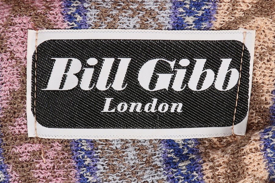 A Bill Gibb knitted jersey ensemble, 10th Anniversary collection, 1977, labelled, in pastel shades, - Image 8 of 8