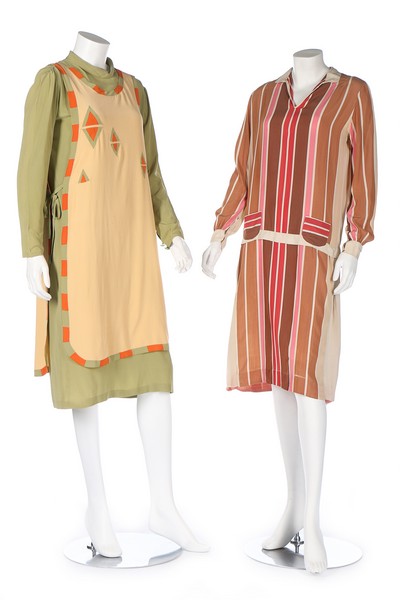 Six summer day dresses, 1920s,