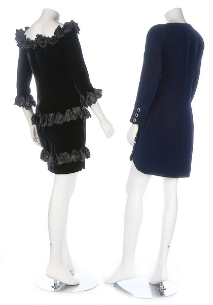 A group of Yves Saint Laurent Rive Gauche cocktail-wear, 1980s-90s, labelled, six ensembles, - Image 5 of 8