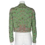 A Maison Angès-Drécoll couture chinoiserie-embroidered wool bolero, circa 1938,