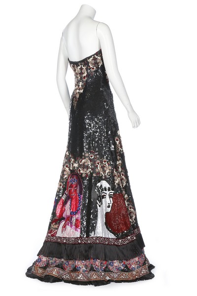 A magnificent Jean-Louis Scherrer by Stephane Rolland sequined and embroidered ball gown, - Image 4 of 9