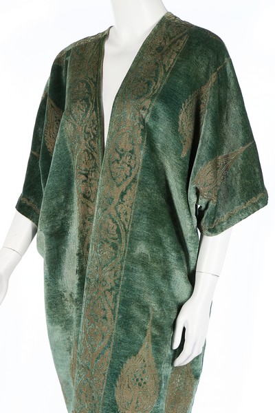 A Mariano Fortuny stencilled green velvet jacket, circa 1920, - Image 3 of 7